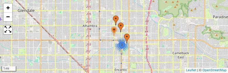 Related schools map