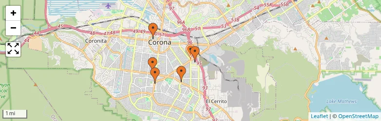 Related schools map