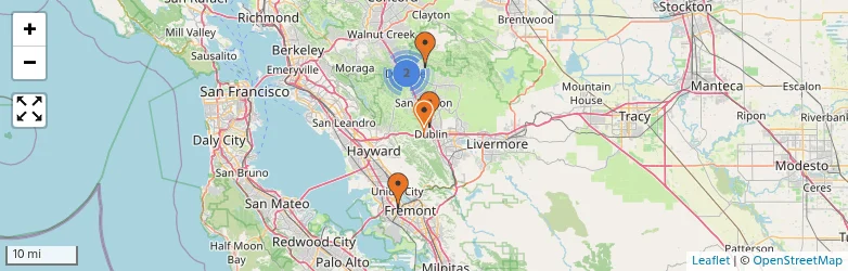 Related schools map