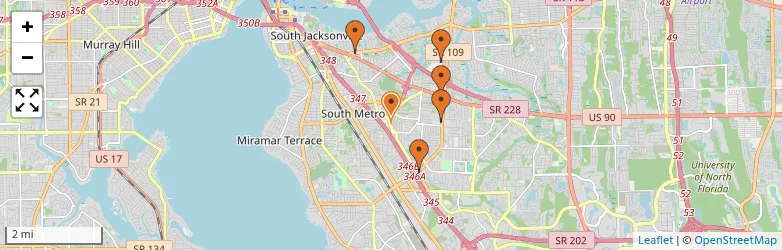 Related schools map