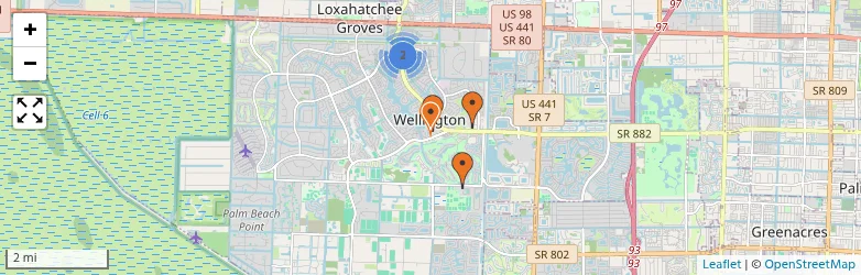 Related schools map