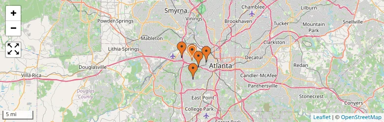 Related schools map