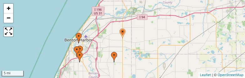 Related schools map