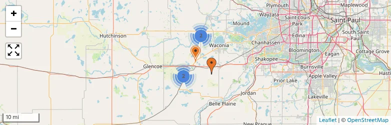 Related schools map