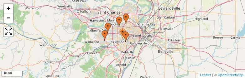 Related schools map