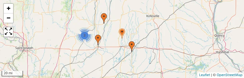 Related schools map