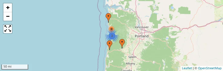 Related schools map