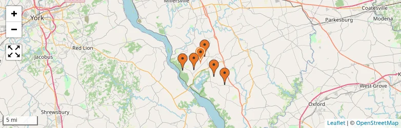 Related schools map