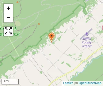 Map of Barrville Amish School