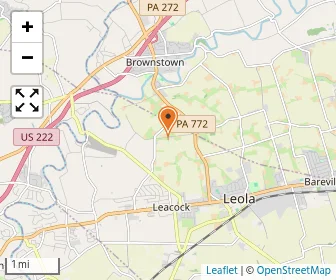 Map of Center Square Amish School