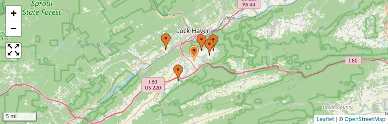 Related schools map