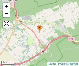 Map of Coyote Ridge Amish School