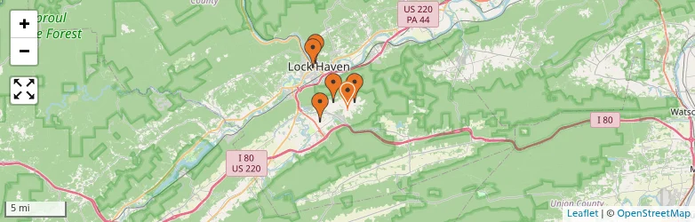 Related schools map
