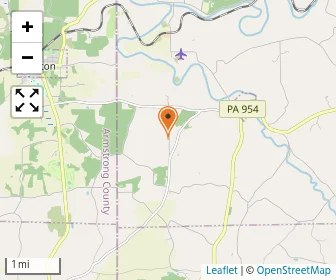 Map of Dryknob Amish Parochial School
