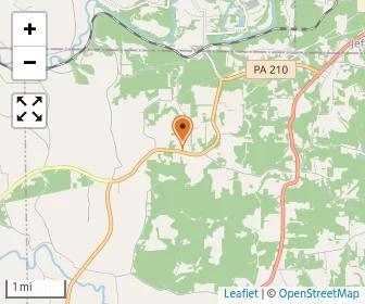 Map of Lone Maple Amish School