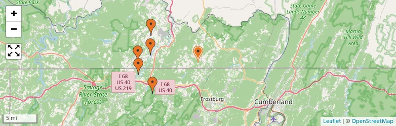 Related schools map