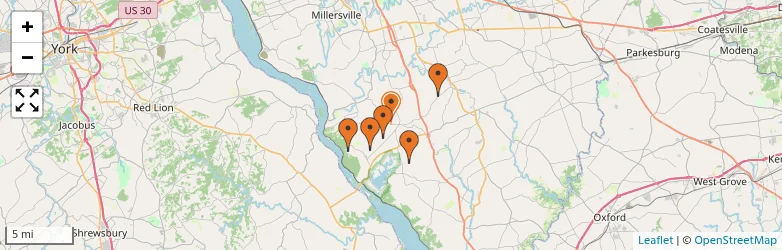 Related schools map