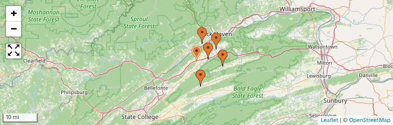 Related schools map