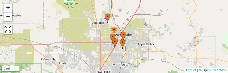 Related schools map