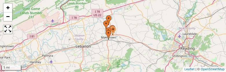 Related schools map