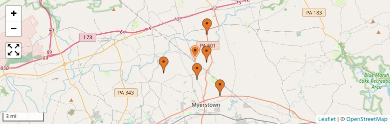 Related schools map