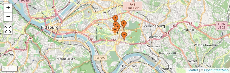 Related schools map