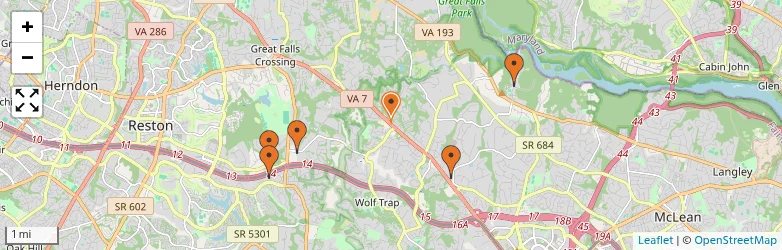 Related schools map