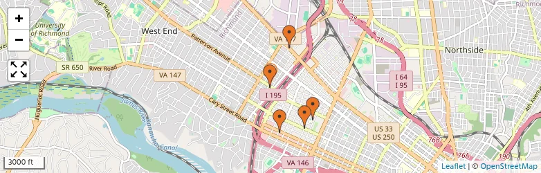 Related schools map