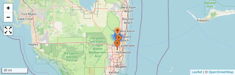 Related schools map