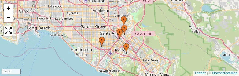Related schools map