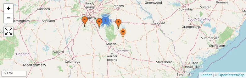 Related schools map