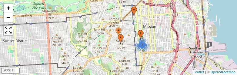 Related schools map