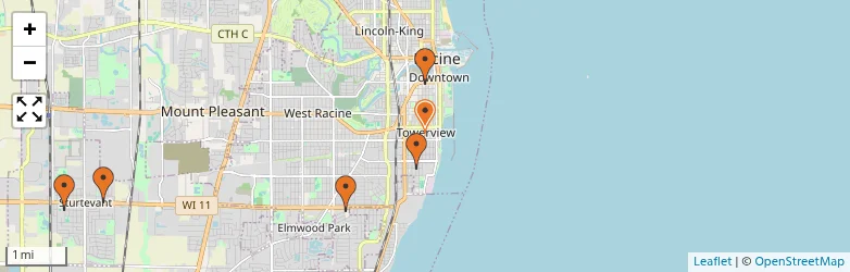 Related schools map