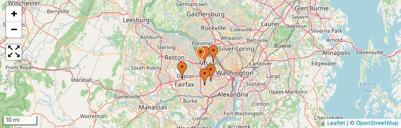 Related schools map