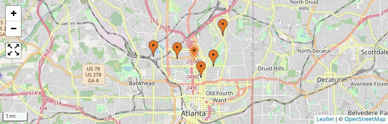 Related schools map