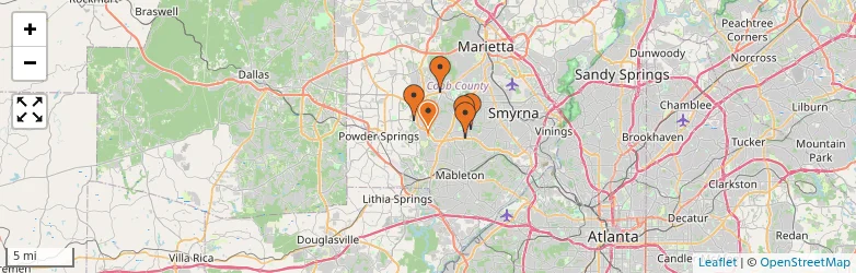 Related schools map