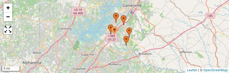 Related schools map