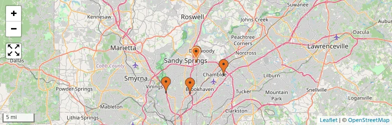 Related schools map