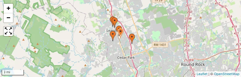 Related schools map
