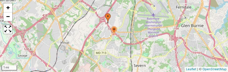 Related schools map