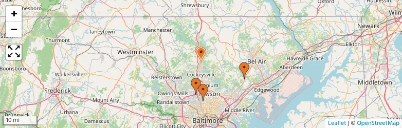 Related schools map