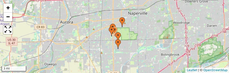 Related schools map