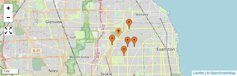 Related schools map