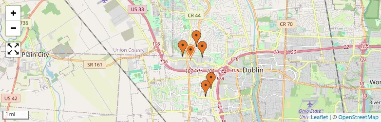 Related schools map