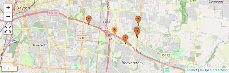 Related schools map