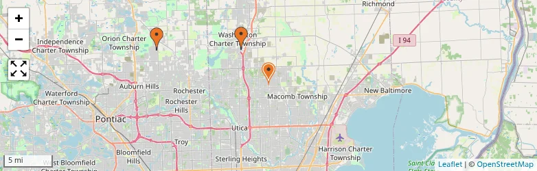 Related schools map