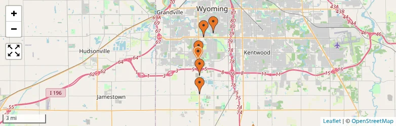 Related schools map