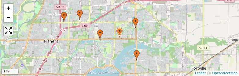 Related schools map