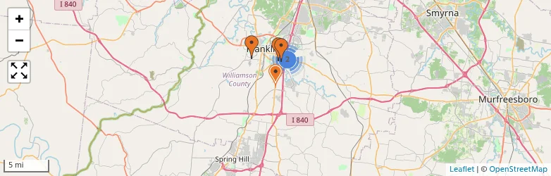 Related schools map