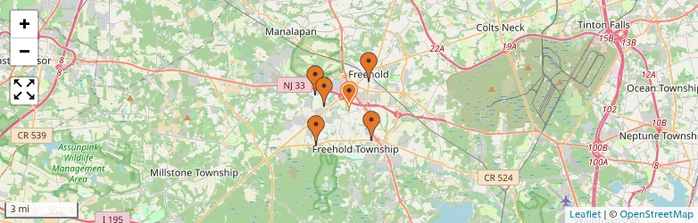 Related schools map